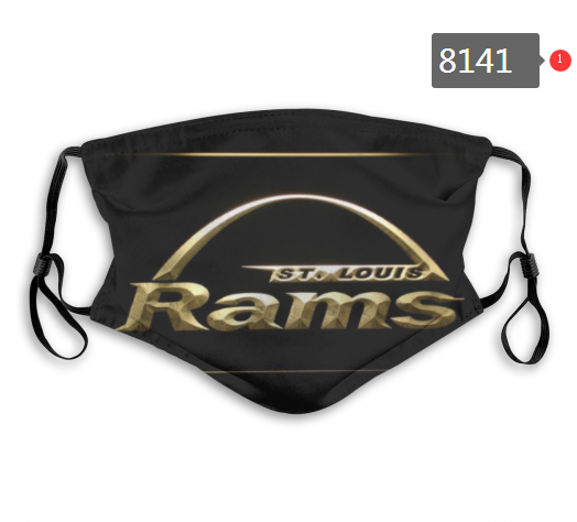NFL 2020 Los Angeles Rams  #2 Dust mask with filter->nfl dust mask->Sports Accessory